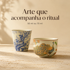 Xícara de Chá em Cerâmica Artesanal