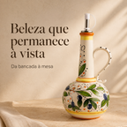 Galheteiro em Cerâmica para Azeite e Vinagre – 500ml