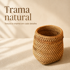 Organizador de Rattan para Utensílios