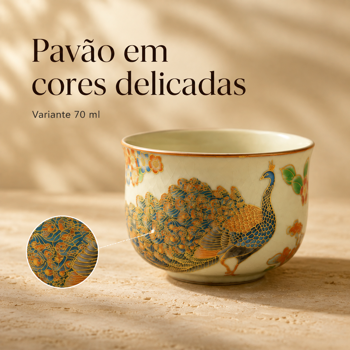 Xícara de Chá em Cerâmica Artesanal