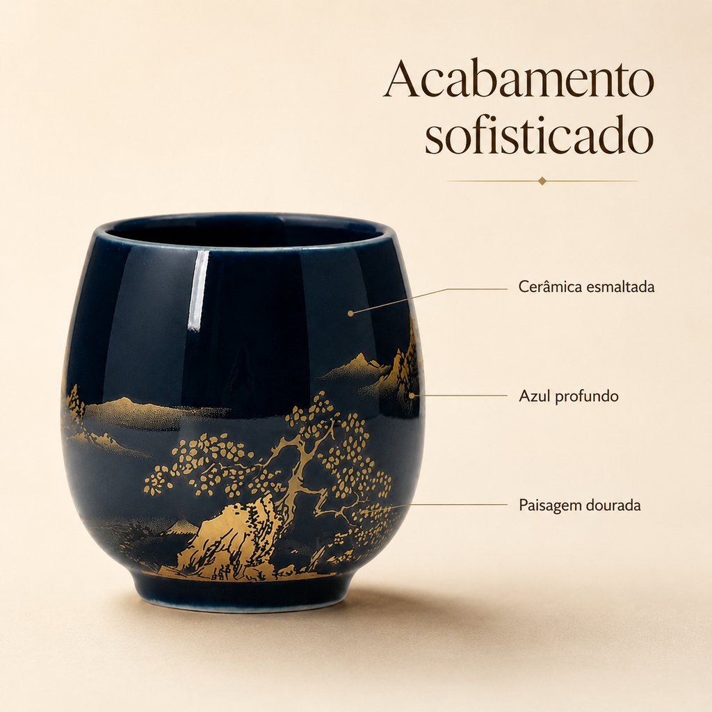 Caneca de Cerâmica Estilo Japonês – 180ml