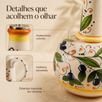 Galheteiro em Cerâmica para Azeite e Vinagre – 500ml