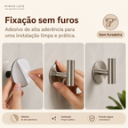 Gancho Adesivo de Parede em Aço Inoxidável 304
