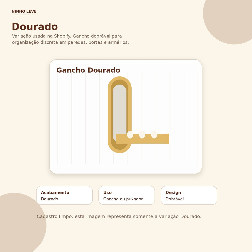 Gancho de Parede Dobrável