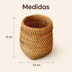 Organizador de Rattan para Utensílios