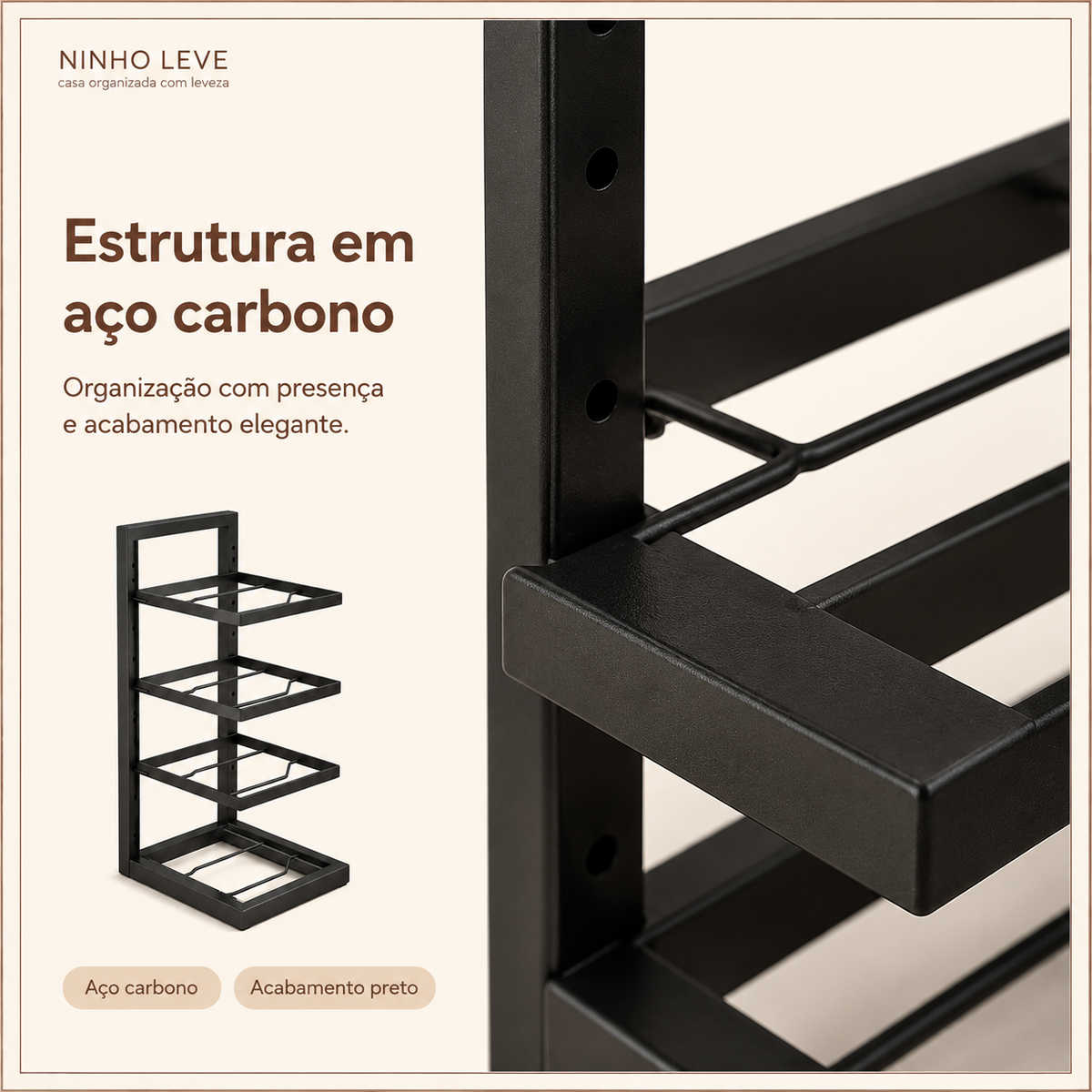 Organizador Ajustável para Panelas e Utensílios