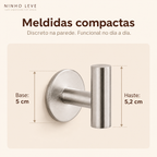 Gancho Adesivo de Parede em Aço Inoxidável 304