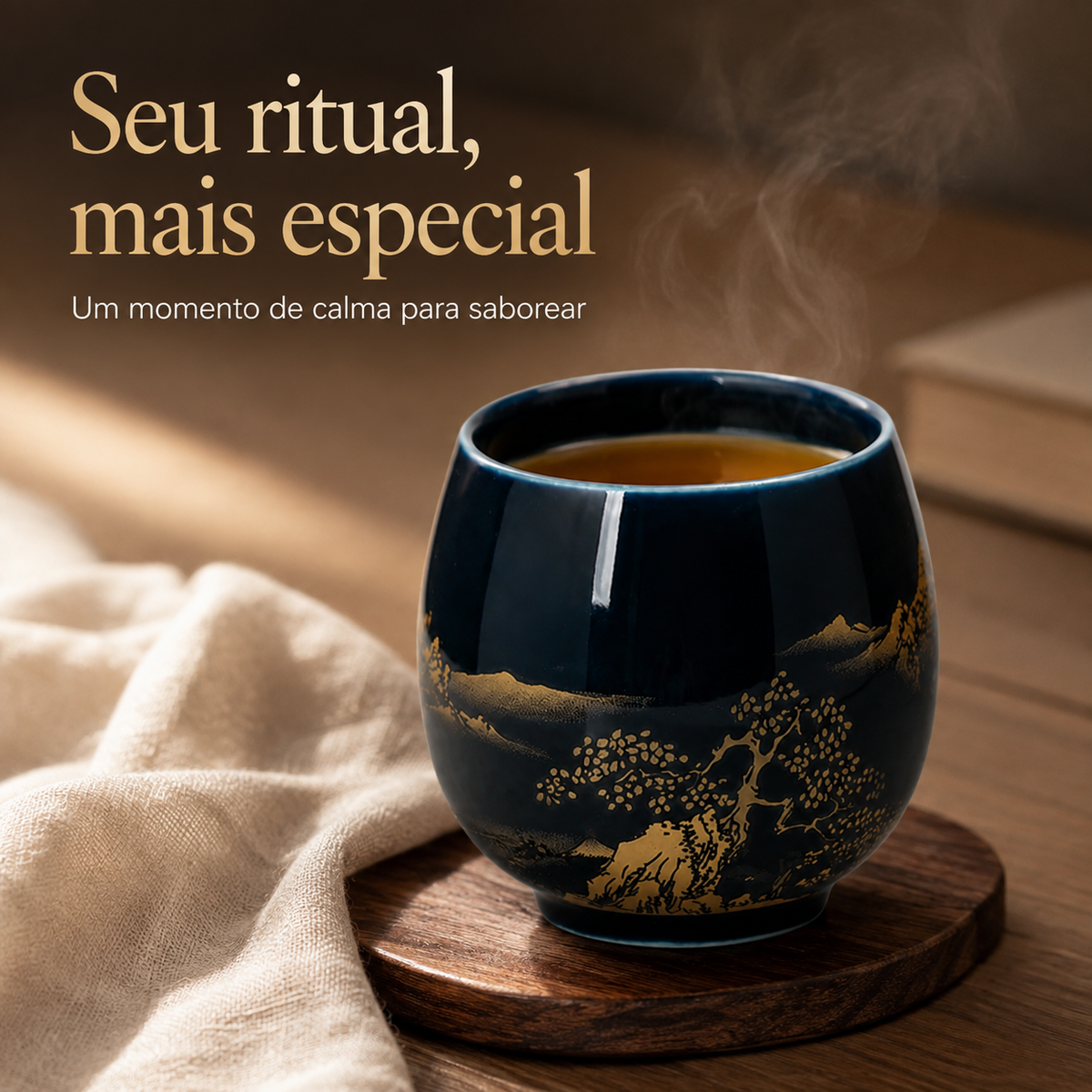Caneca de Cerâmica Estilo Japonês – 180ml