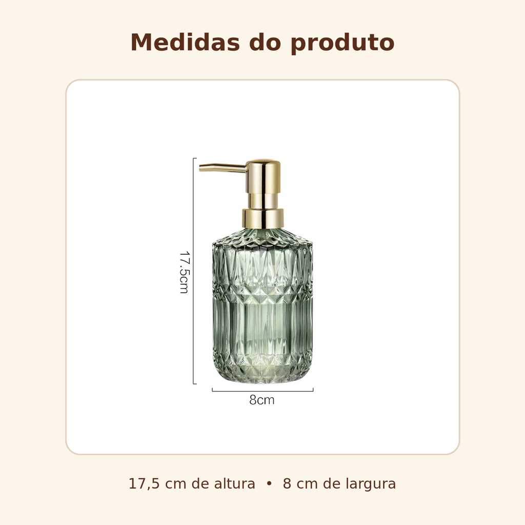 Dispensador Multiuso em Vidro 400ml