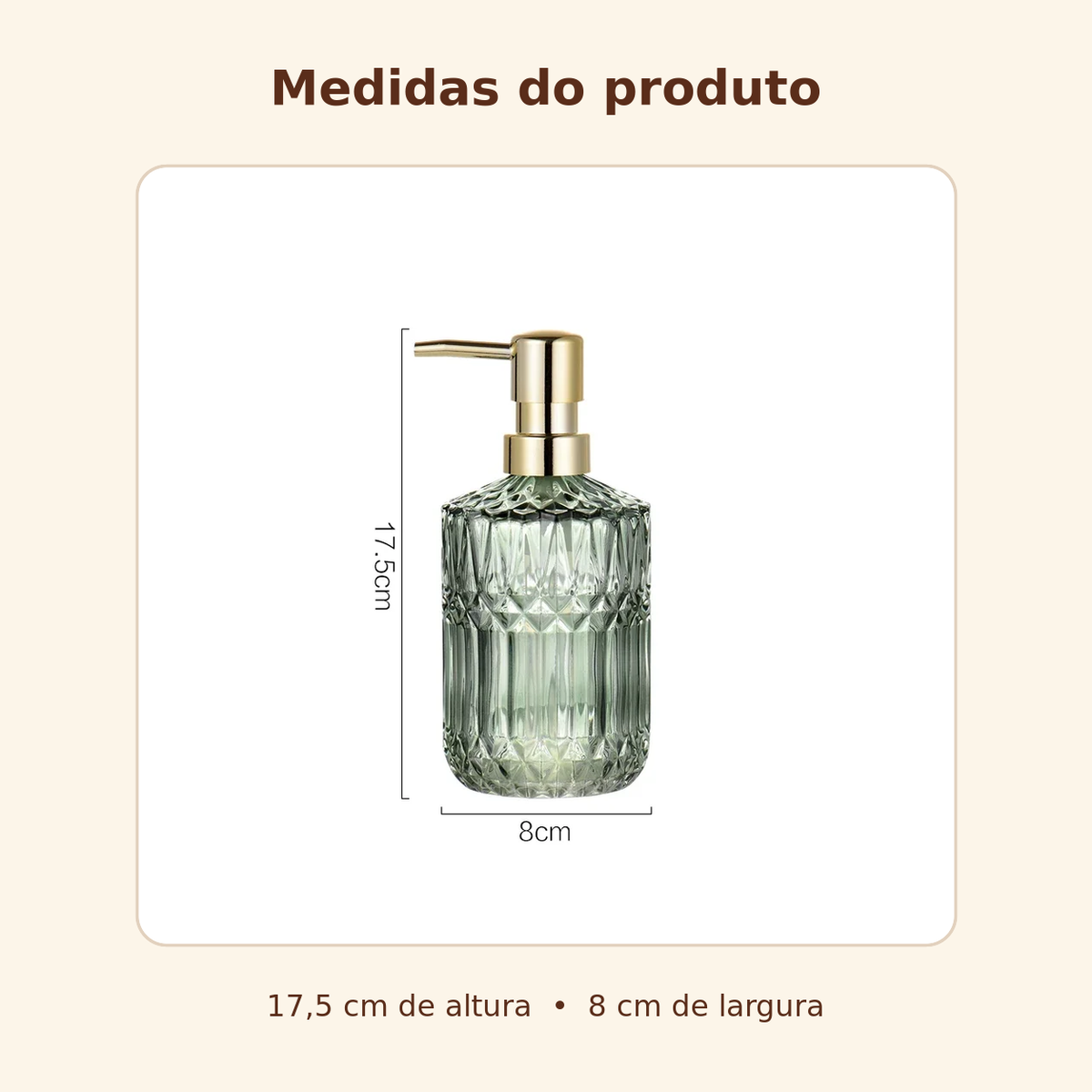 Dispensador Multiuso em Vidro 400ml
