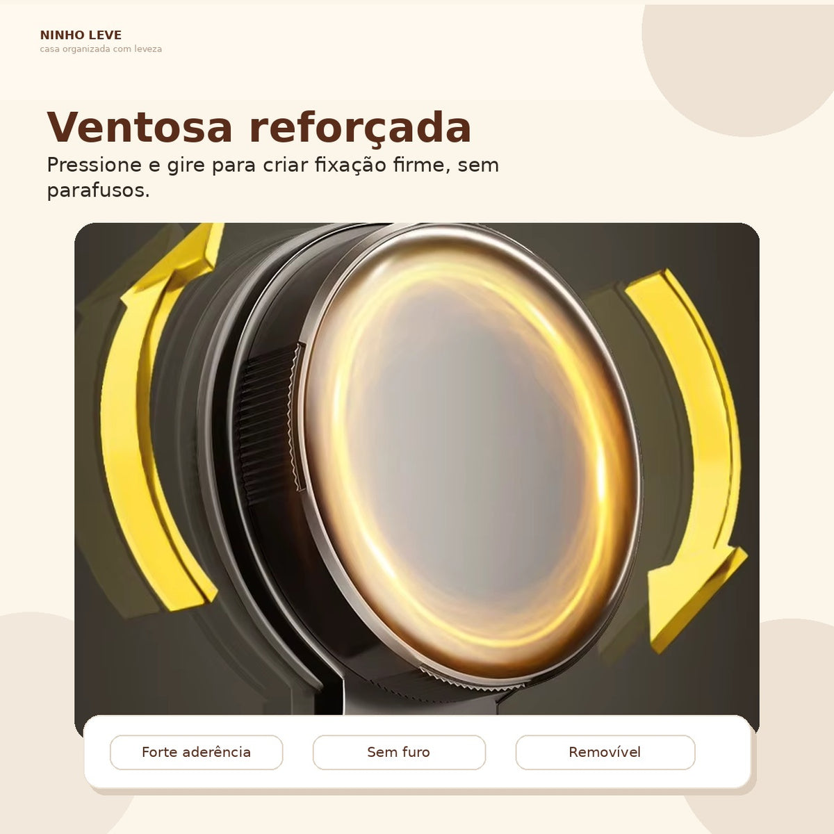Prateleira Organizadora de Parede com Ventosas