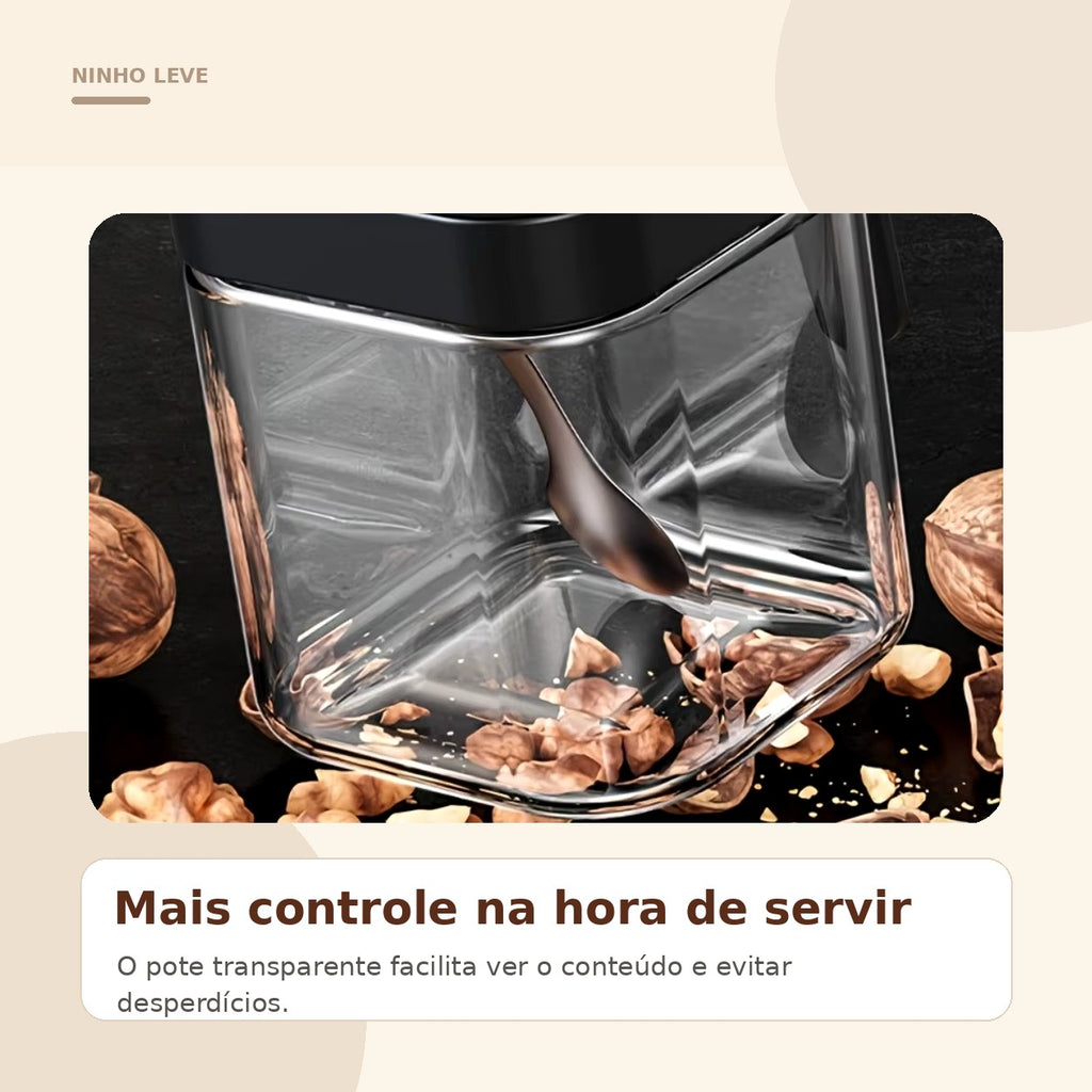 Kit Porta Temperos com Colheres – 3 Peças