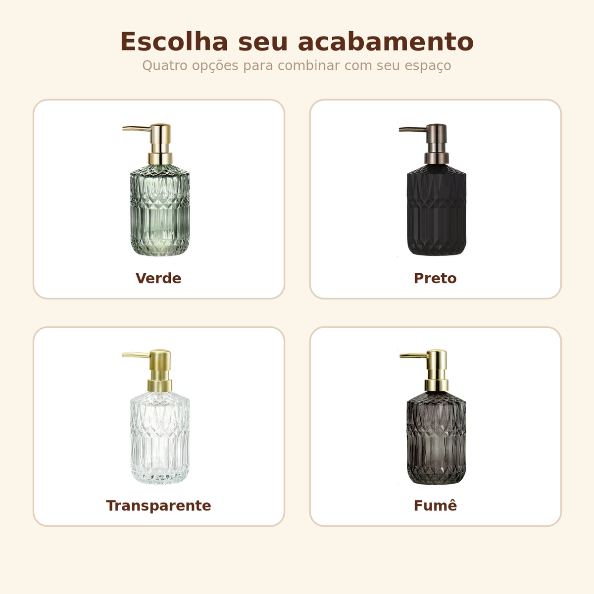 Dispensador Multiuso em Vidro 400ml
