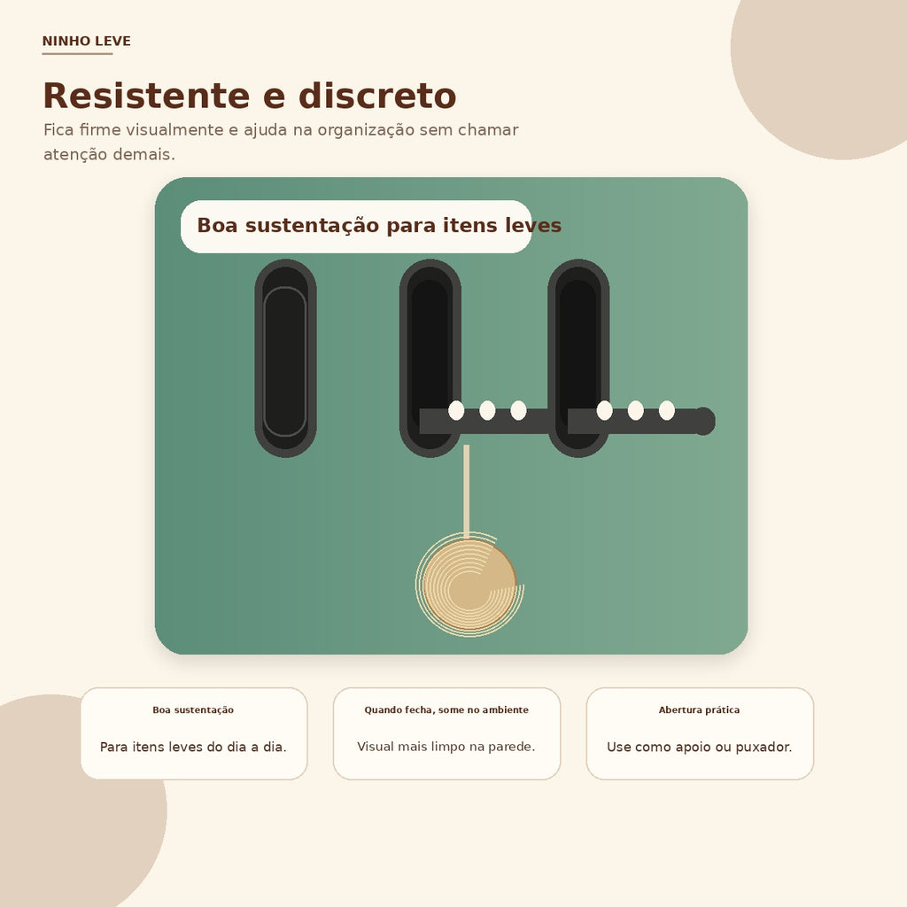 Gancho de Parede Dobrável