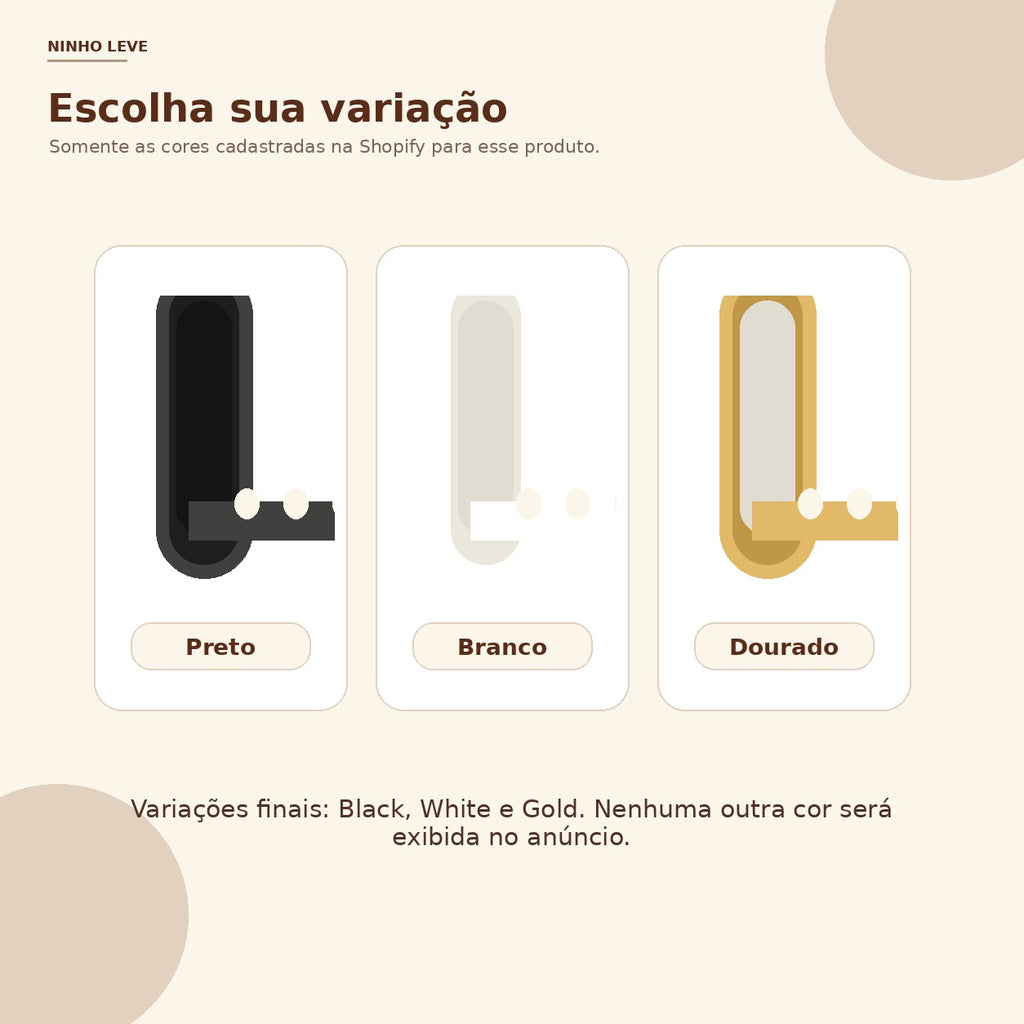 Gancho de Parede Dobrável