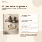 Prateleira Organizadora de Parede com Ventosas
